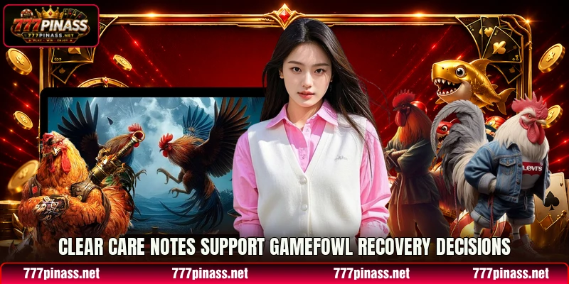 Clear care notes support Gamefowl Recovery decisions Clear care notes support Gamefowl Recovery decisions