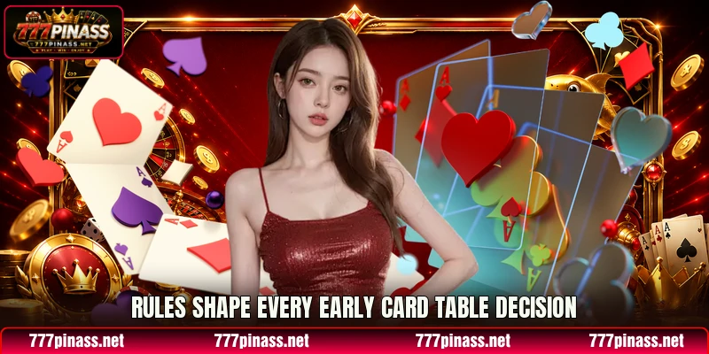 Rules shape every early card table decision Rules shape every early card table decision